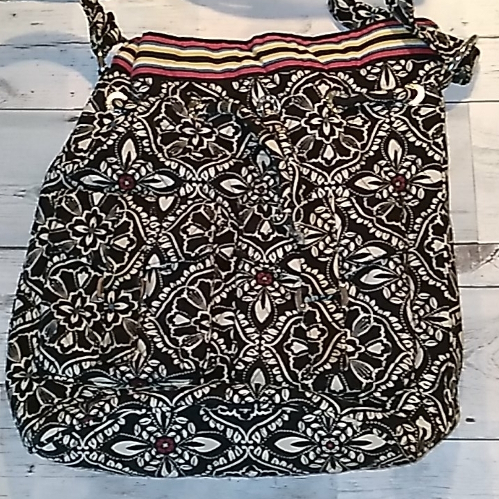 Vera Bradley black white shoulder bag